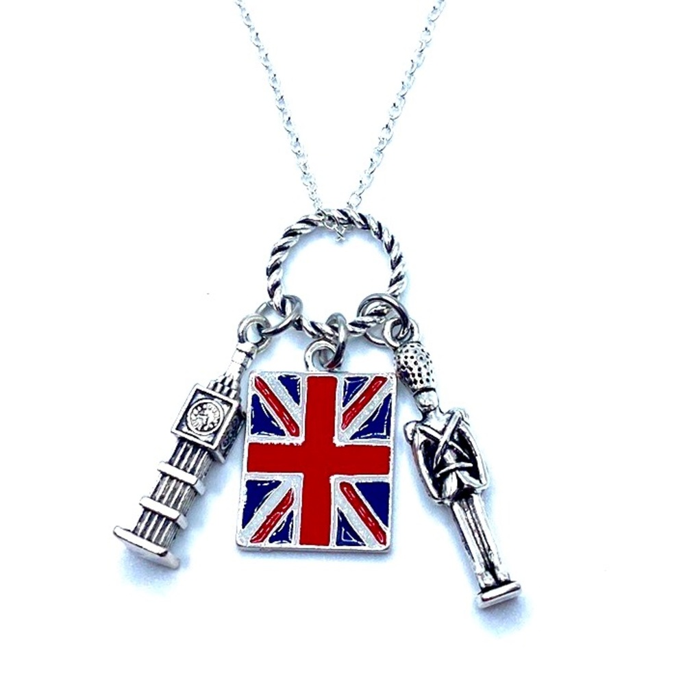 England Charm Necklace London UK Great Britain British